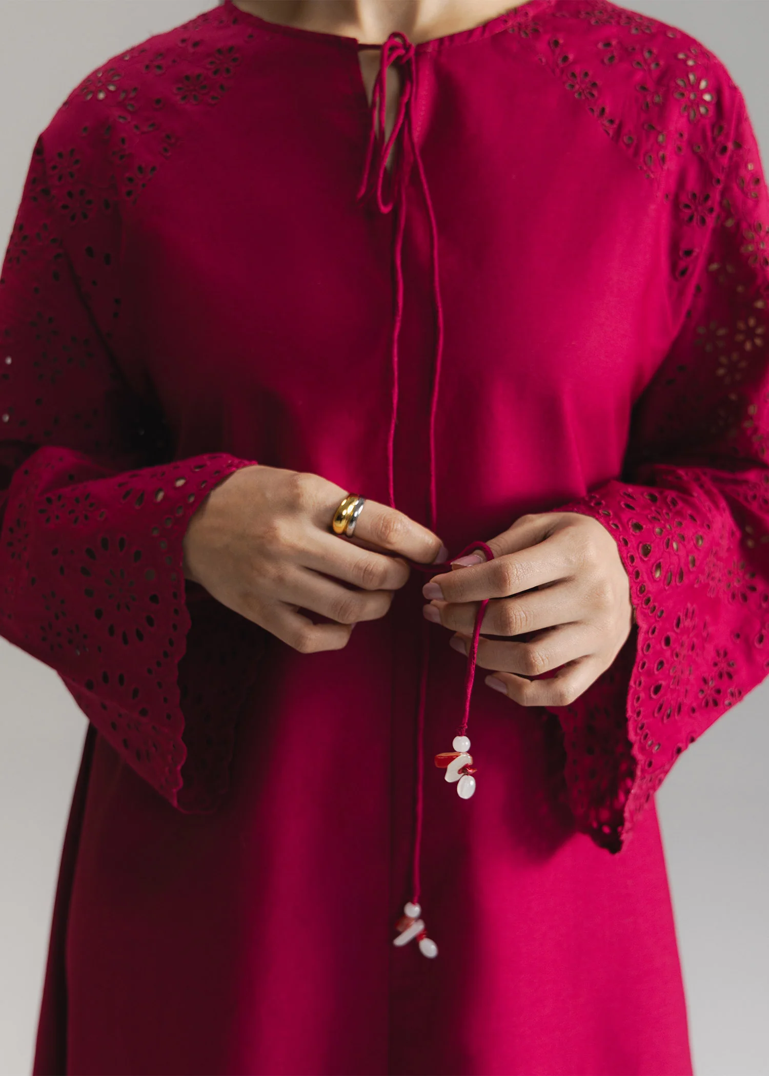Schiffli Flared Dress- WS26-15 - Image 4