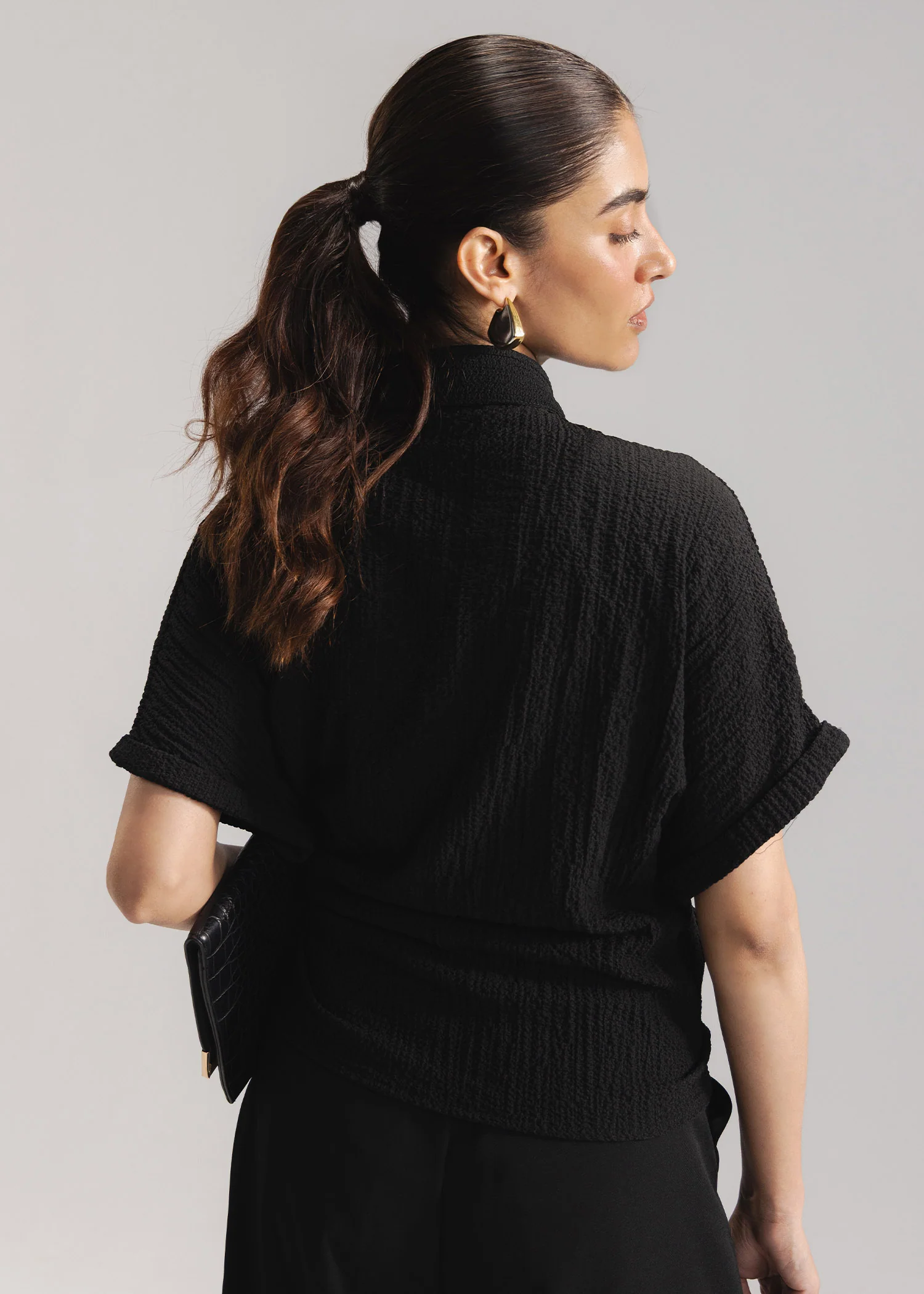 Loose Tie-Front Shirt- WS26-155 - Image 3