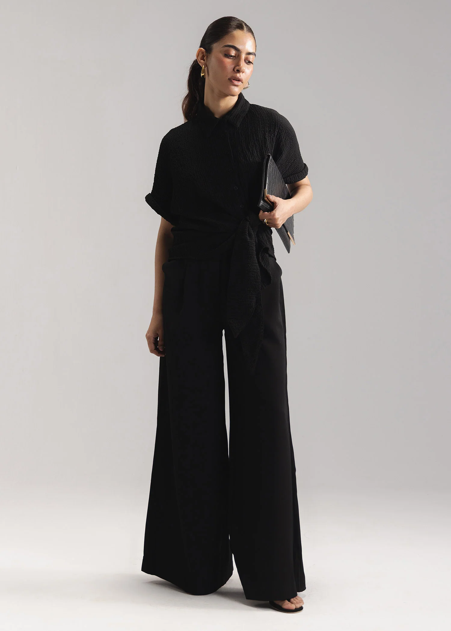 Loose Tie-Front Shirt- WS26-155 - Image 4