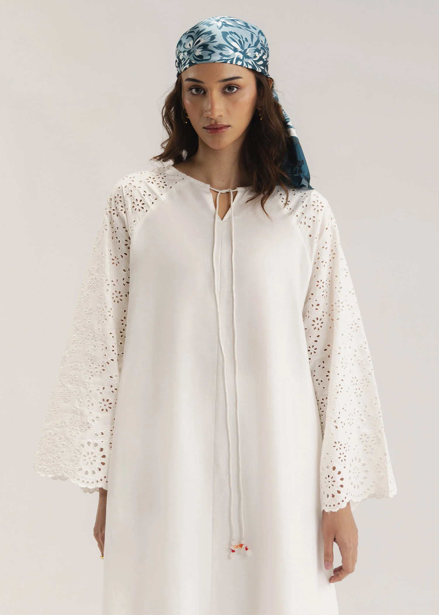 Schiffli Flared Dress- WS26-16 - Image 4