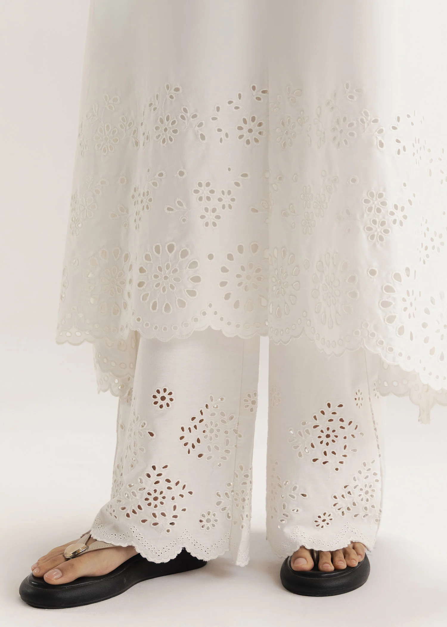 Schiffli Flared Dress- WS26-16 - Image 5