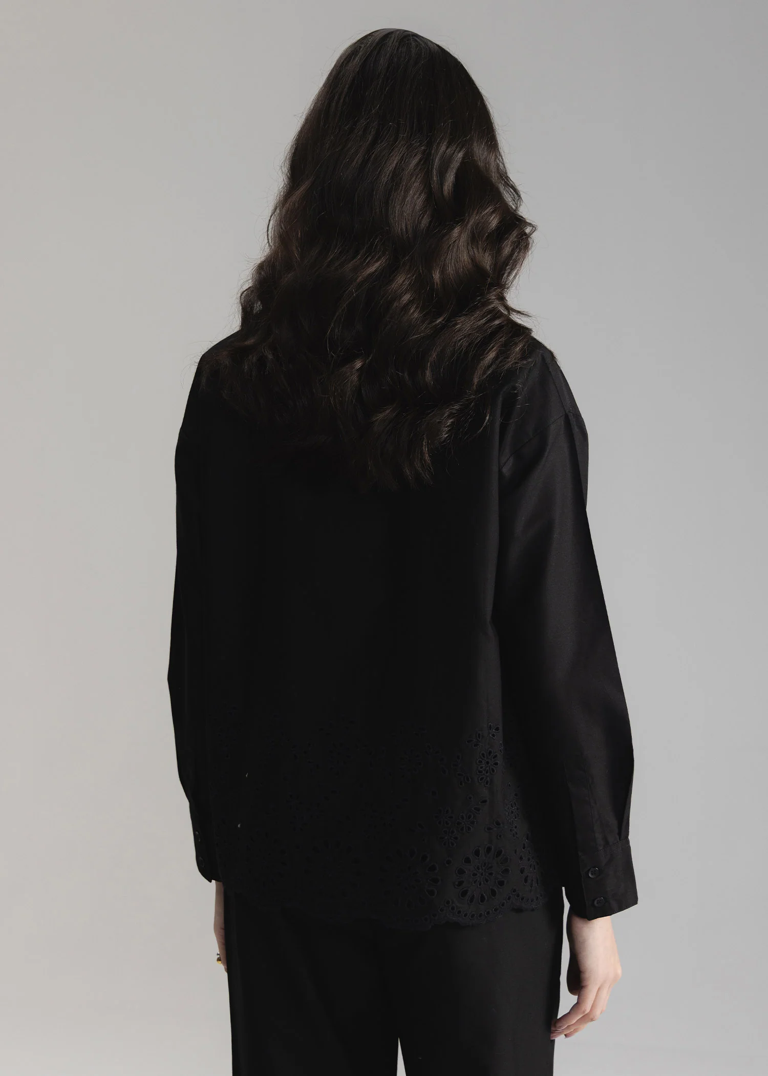 Schiffli Button Down Shirt- WS26-18 - Image 3