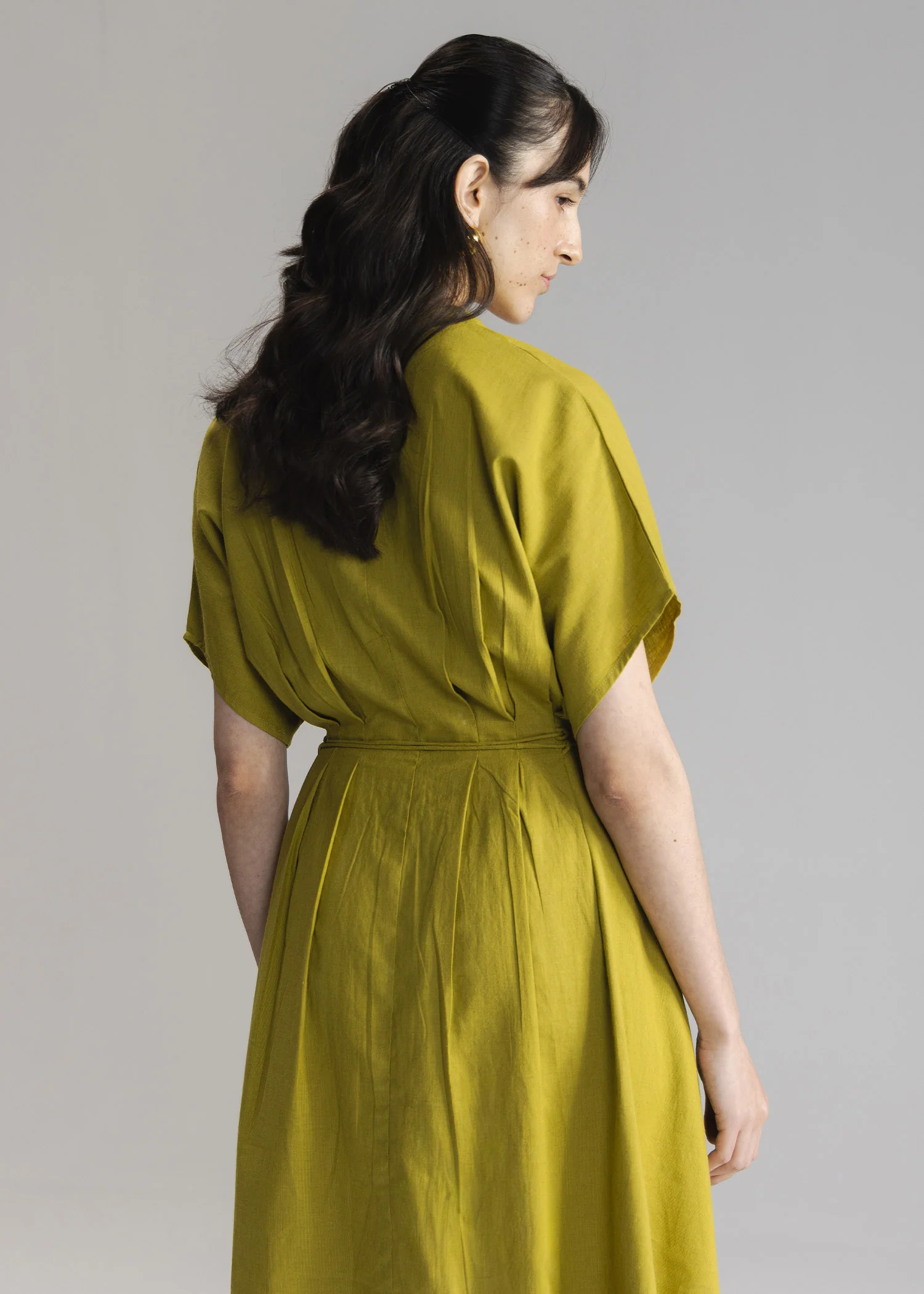 Flared Dress with Pleats- WS26-28 - Image 3