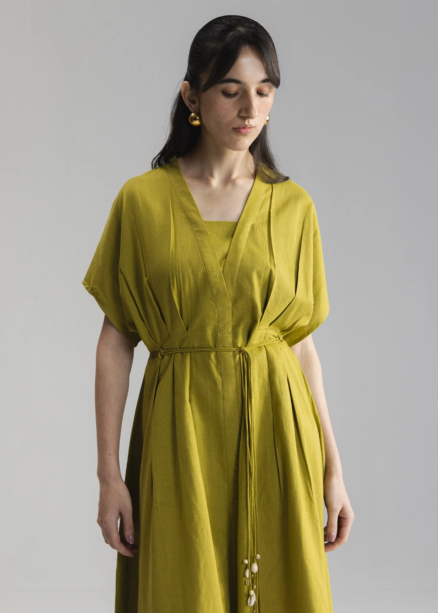 Flared Dress with Pleats- WS26-28 - Image 4