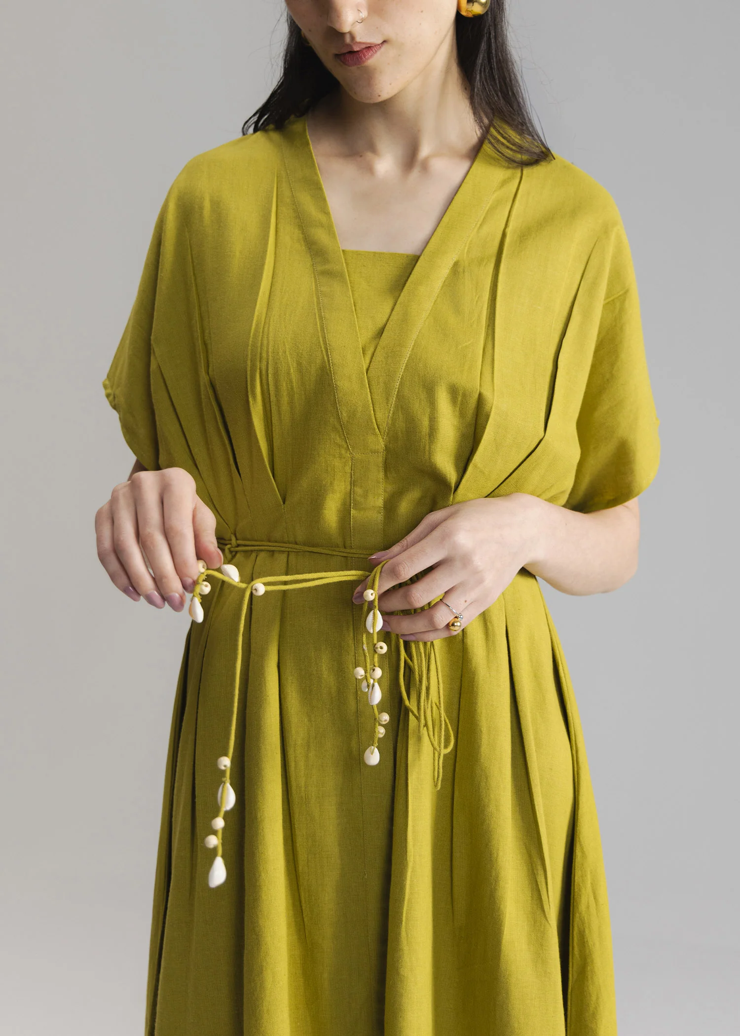 Flared Dress with Pleats- WS26-28 - Image 5