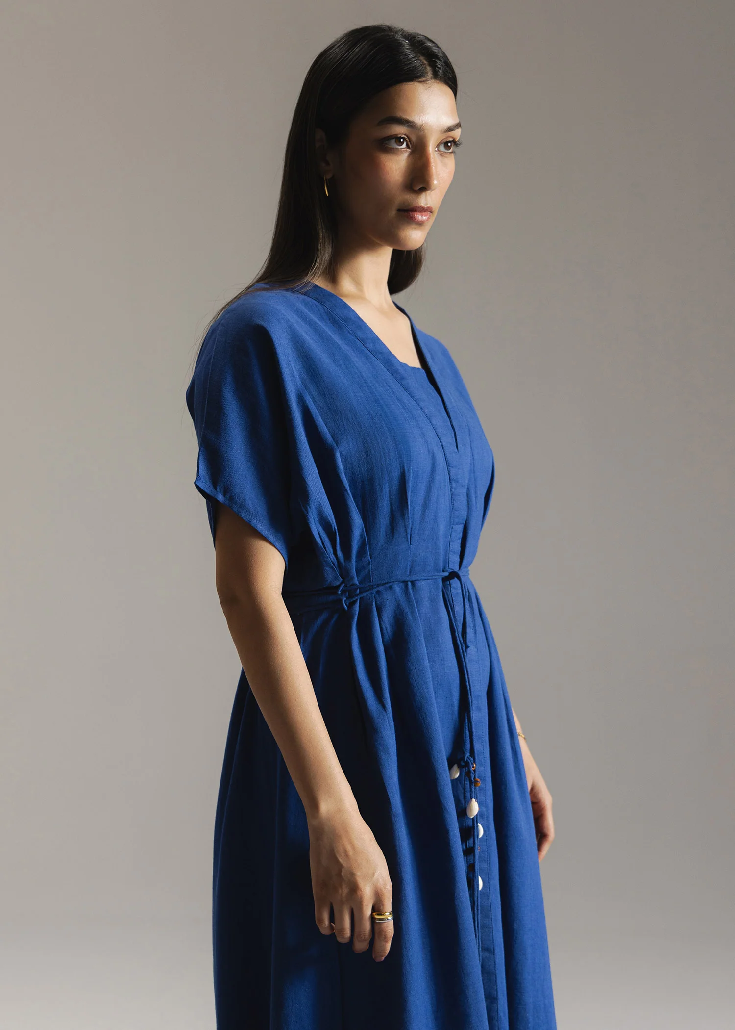 Flared Dress with Pleats- WS26-29 - Image 4