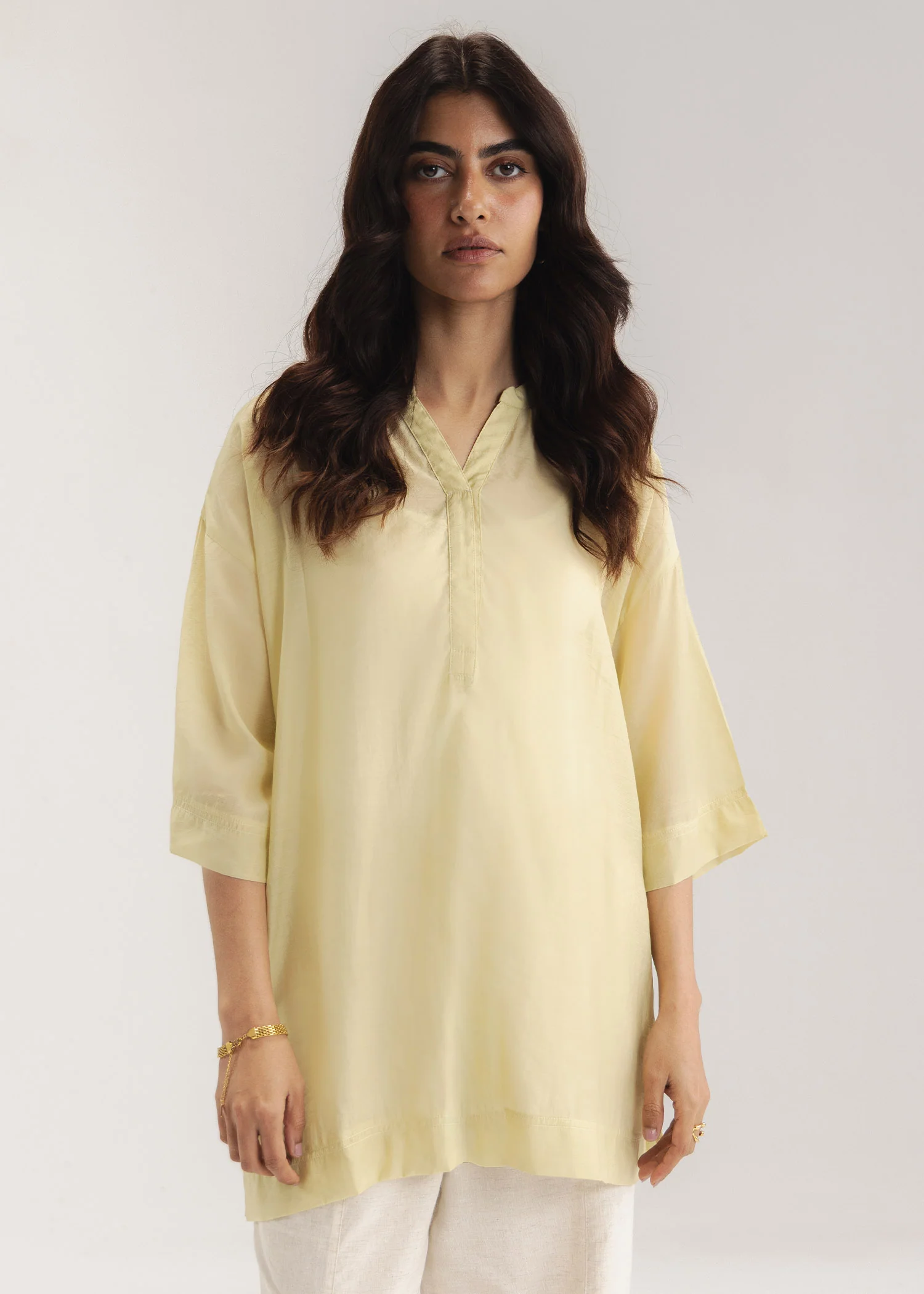 Oversized Long Sheer Shirt- WS26-35 - Image 3