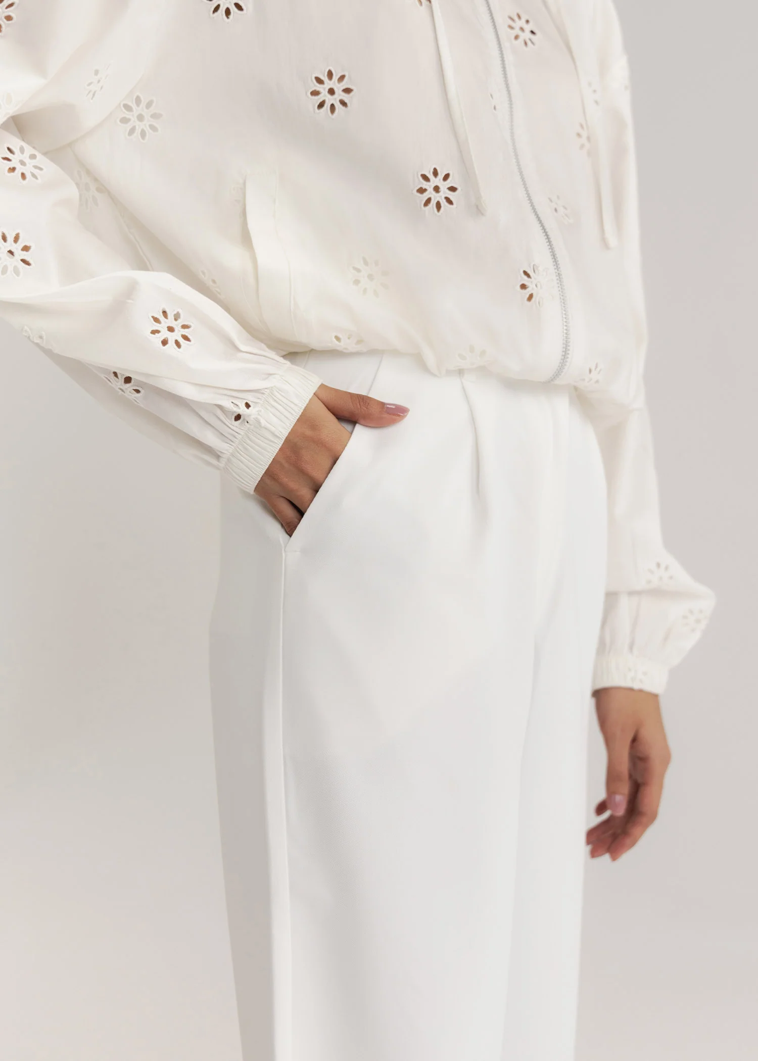 Tailored Wide Leg Pants- WS26-40 - Image 4