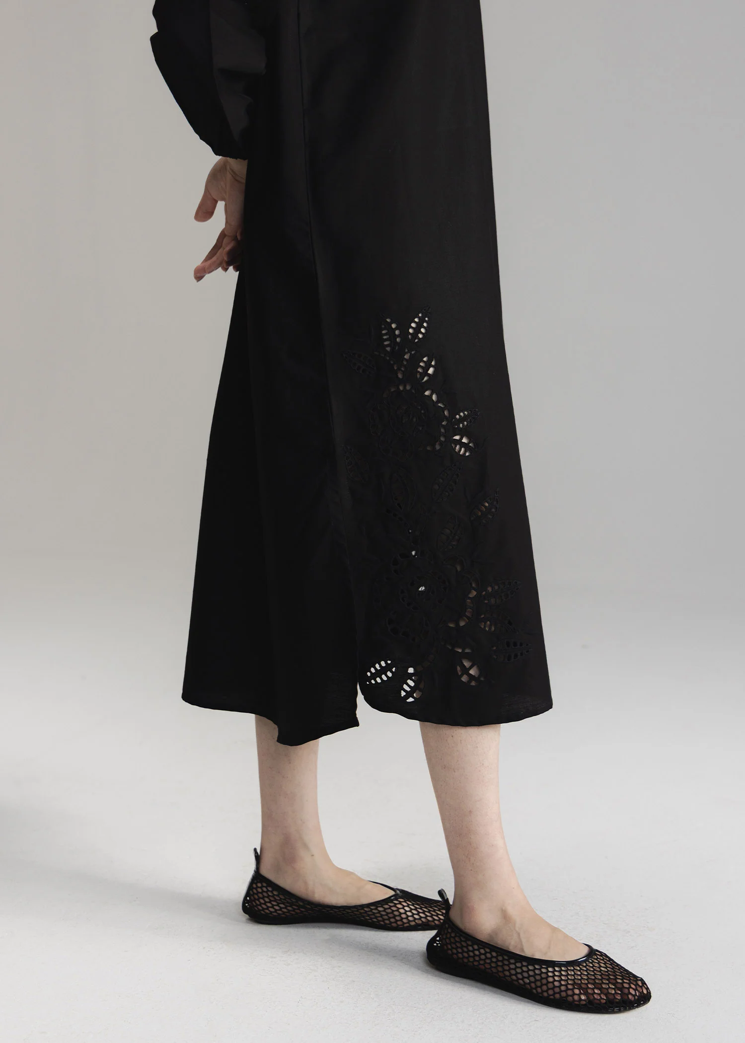 Schiffli Button Down Long Dress- WS26-42 - Image 5