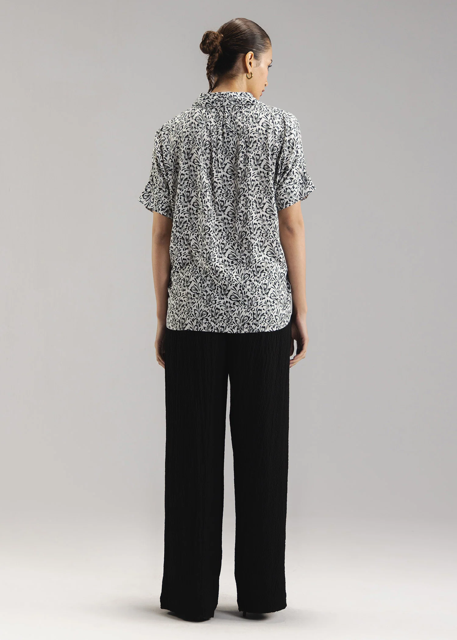Printed Button-Up Shirt- WS26-43 - Image 5