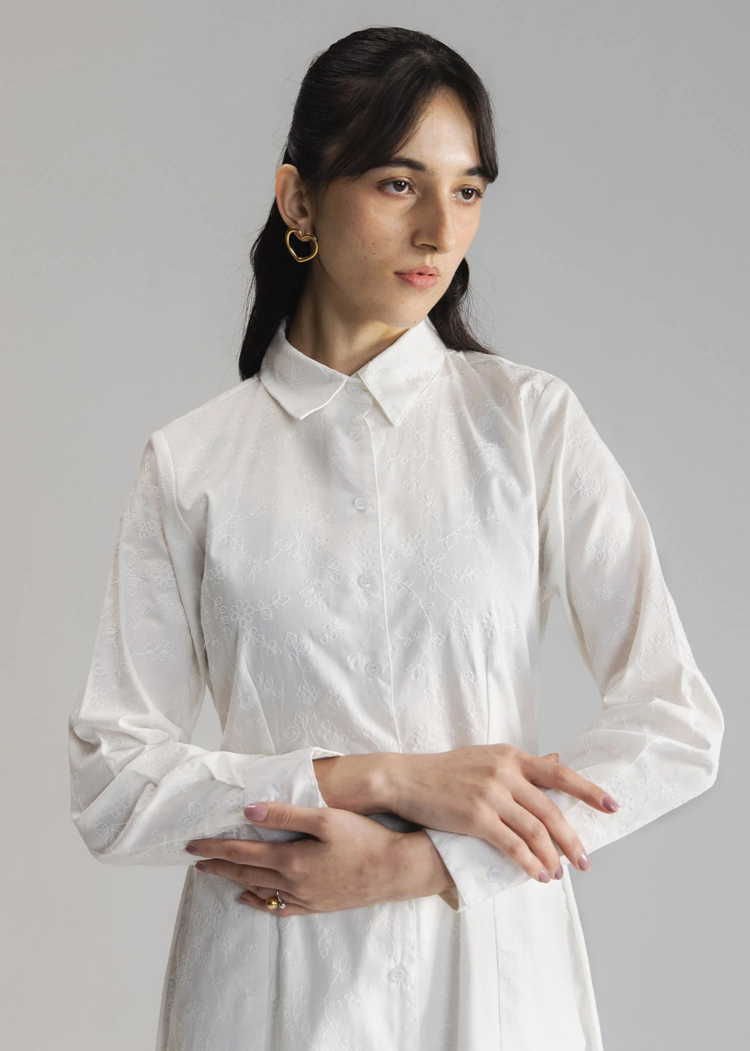 Embroidery Flared Dress- WS26-67 - Image 4