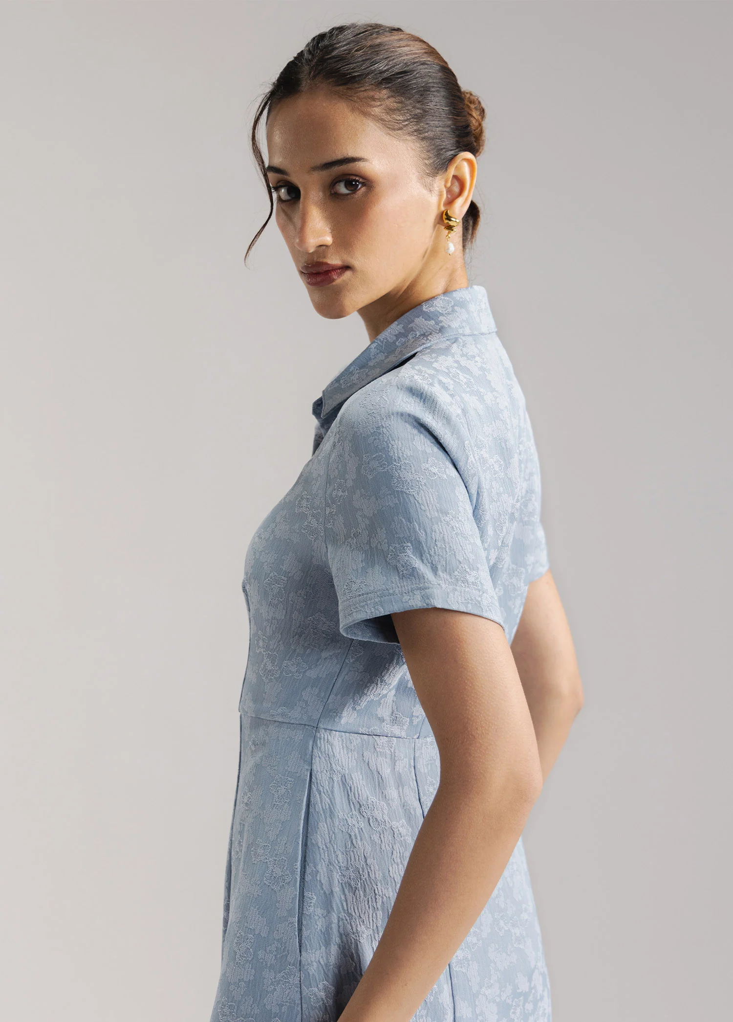 Jacquard Dress- WS26-80 - Image 5