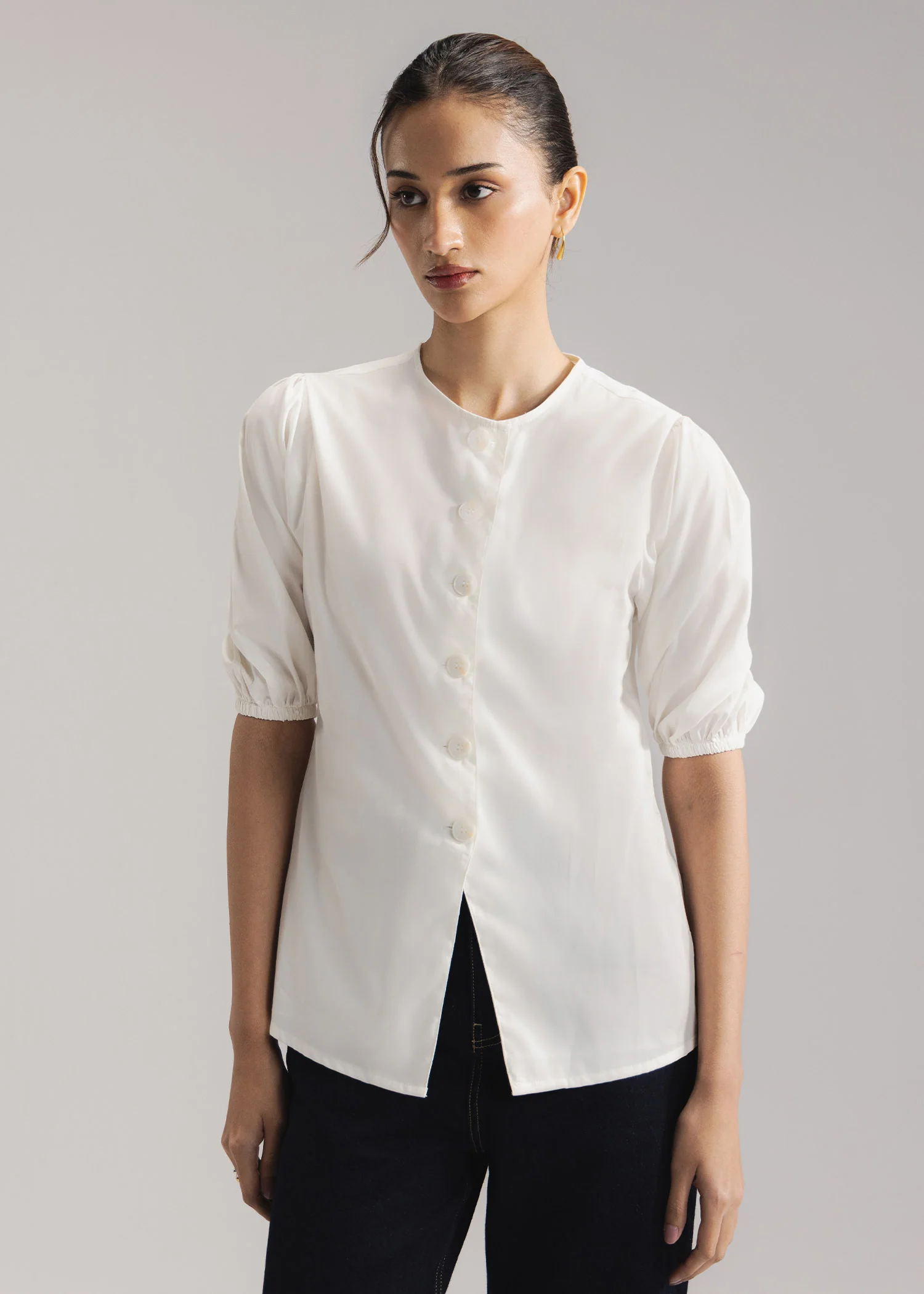 Cinched Waist Shirt- WS26-86 - Image 2