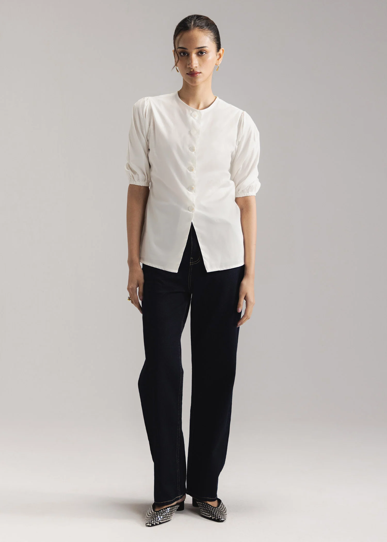 Cinched Waist Shirt- WS26-86 - Image 4