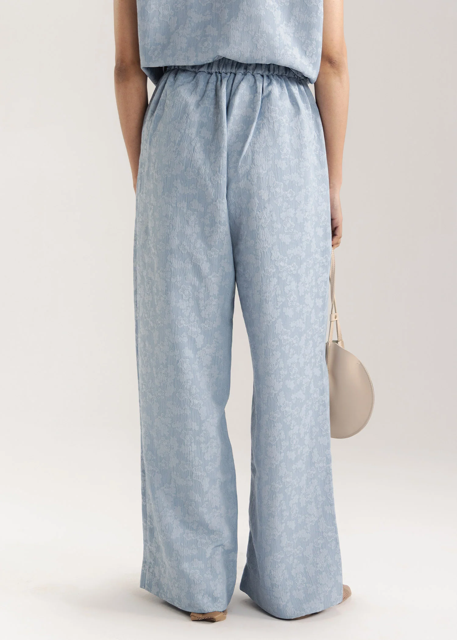Jacquard Wide Leg Trouser- WS26-93 - Image 2