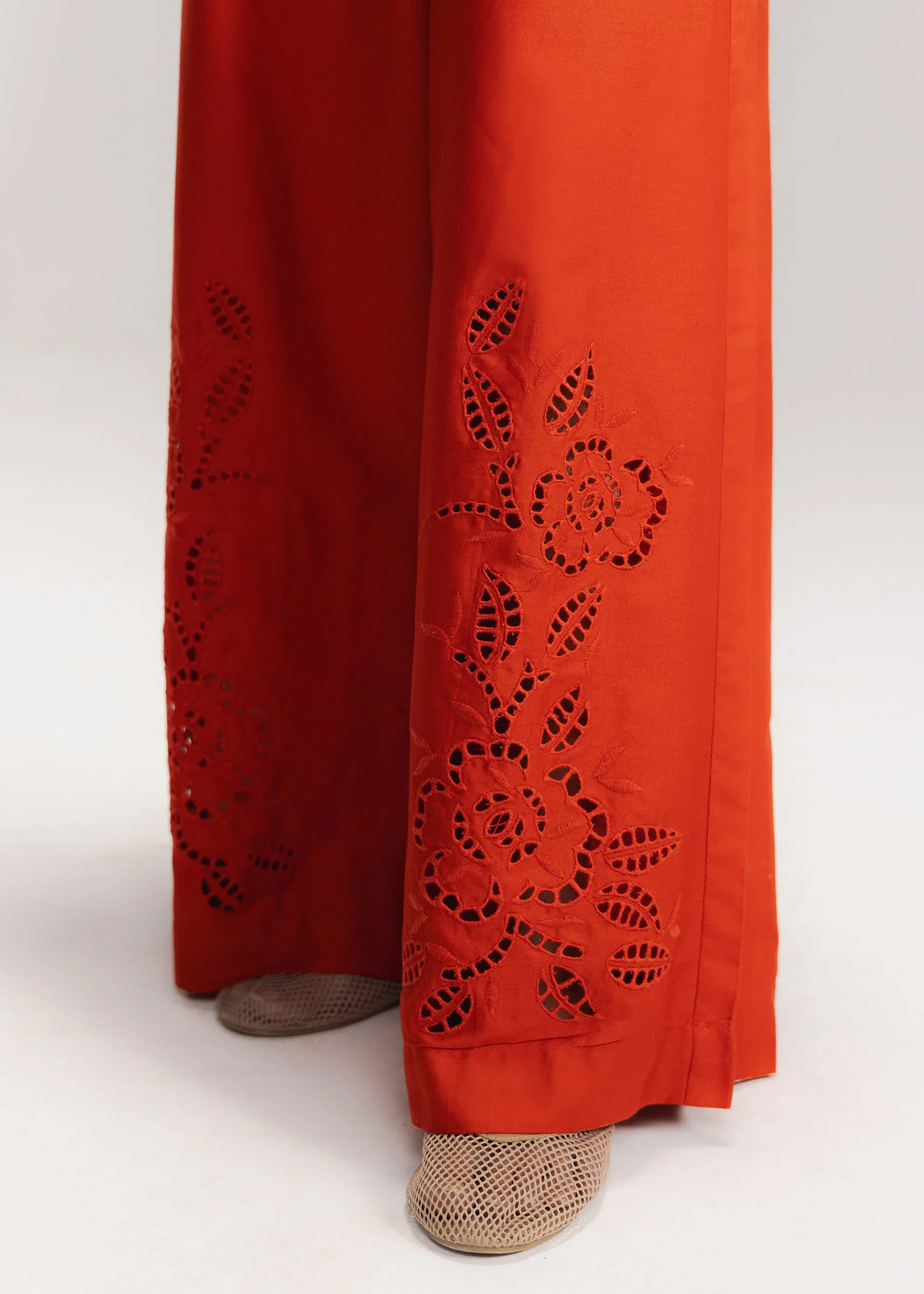 Schiffli Wide Leg Trouser- WS26-95 - Image 2